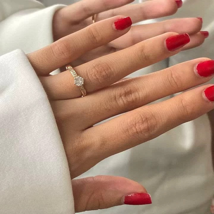 انگشتر ژوپینگ نگین دار رنگ ثابت