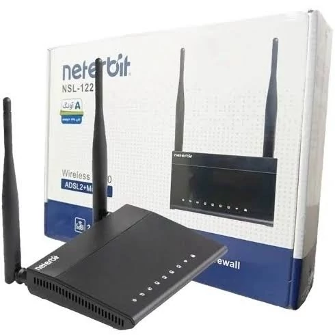 مودم روتر +ADSL2 نتربیت 2آنتن مدل NSL-122