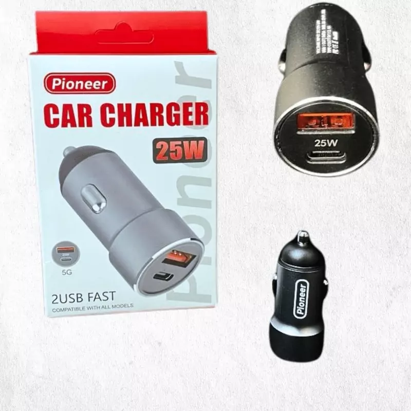 شارژر فندکی PIONEER 25W