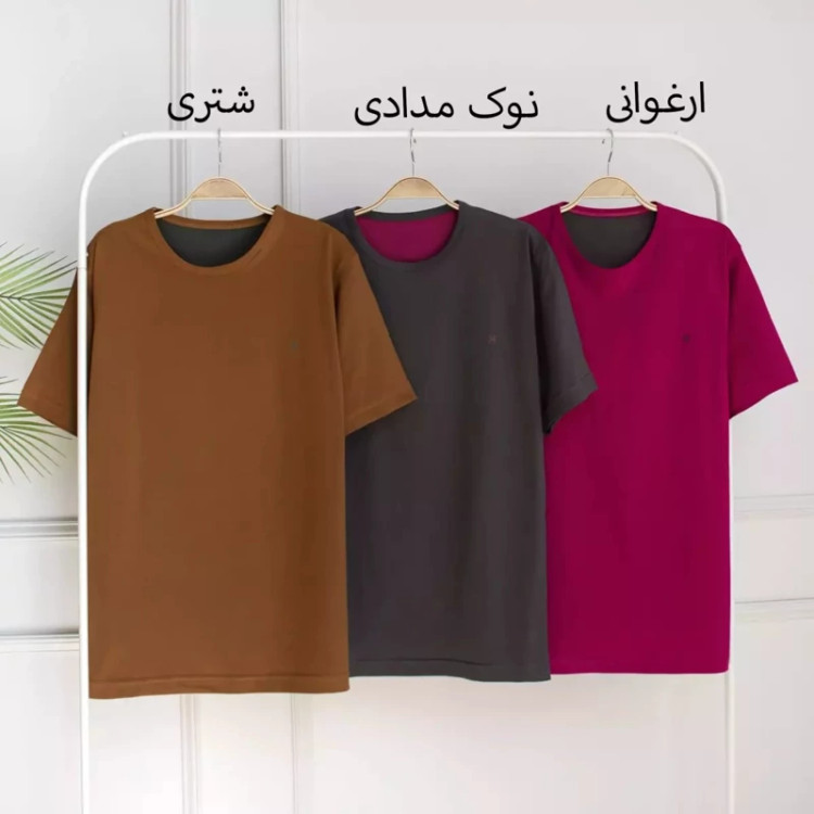 تیشرت یقه گرد مردانه و پسرانه پنبه اعلاء، سایز بندی