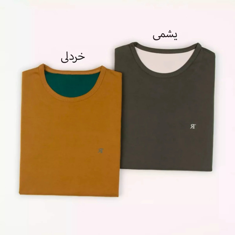 تیشرت یقه گرد مردانه و پسرانه پنبه اعلاء، سایز بندی