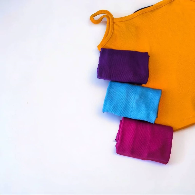 تاپ زنانه و دخترانه پنبه فانریپ بندی