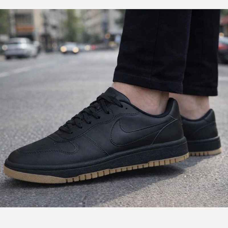 کفش ورزشی نایک ایر رنگ مشکی طلایی مردانه