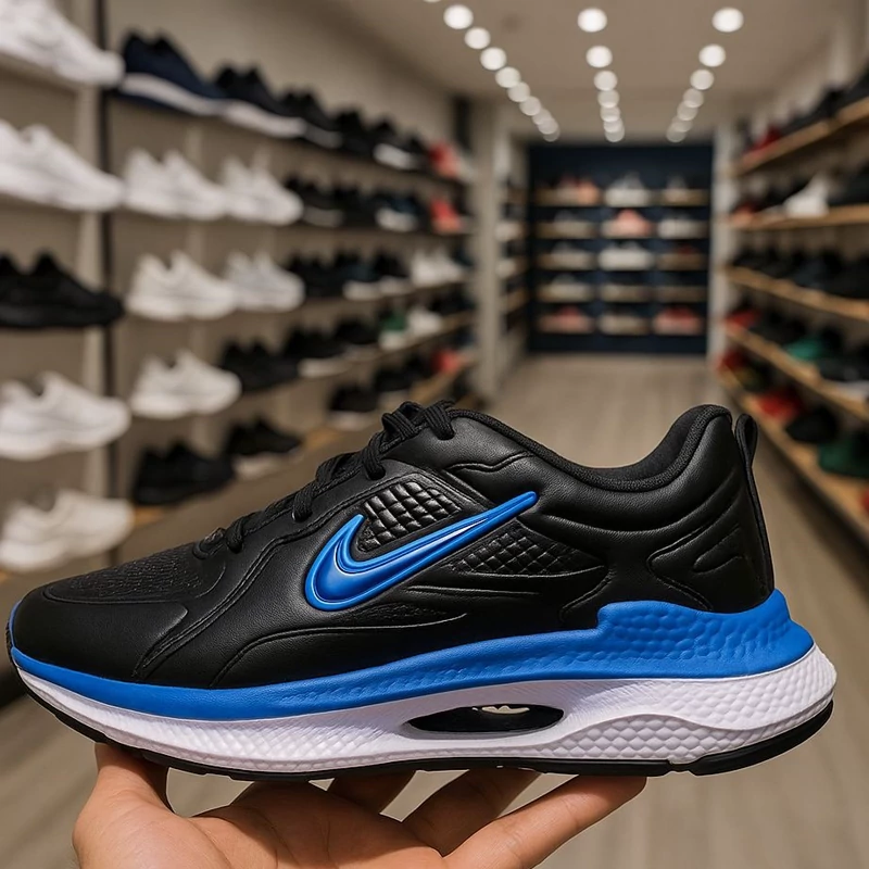 کفش ورزشی نایک مردانه، زیره دیسکی، رنگ مشکی