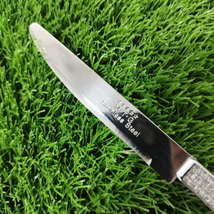 چاقو میوه خوری MTG کد 15706 نقره ای طلایی بسته 12 عددی با ارسال رایگان