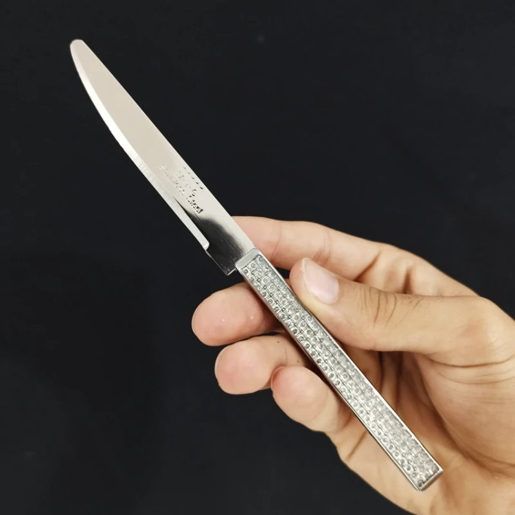 چاقو میوه خوری MTG کد 15706 نقره ای طلایی بسته 12 عددی با ارسال رایگان