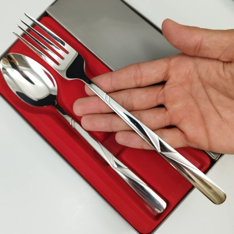 قاشق و چنگال استیل گیلدا مدل هایزن بسته 6+6 عددی با ارسال رایگان
