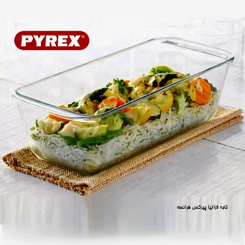 تابه پخت کیک و لازانیا 28 در 11 سانت پیرکس فرانسه PYREX