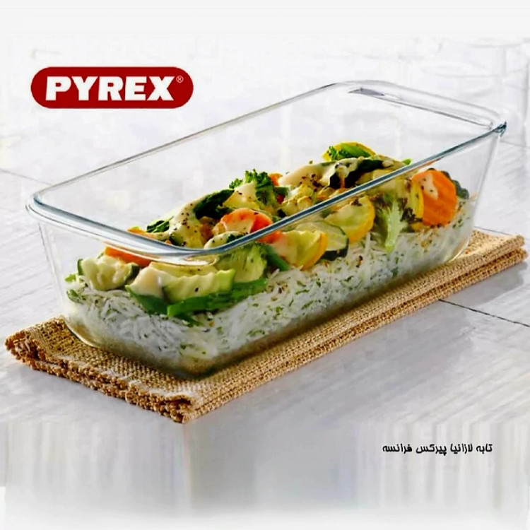 تابه پخت کیک و لازانیا 28 در 11 سانت پیرکس فرانسه PYREX