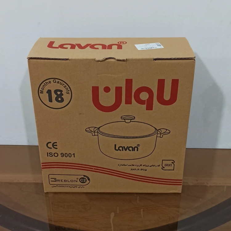 قابلمه گرانیتی سایز 24 لاوان مدل تیتان طوسی با ارسال رایگان