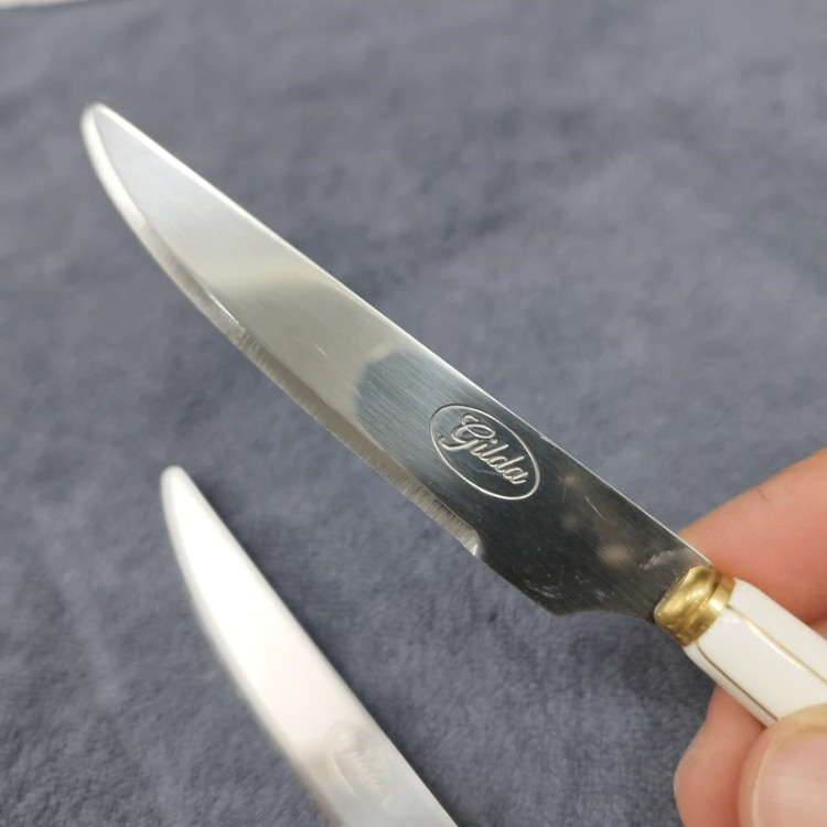 چاقو میوه خوری دسته سرامیک گیلدا کد 8070 مدل خطی بسته 12 عددی ارسال رایگان