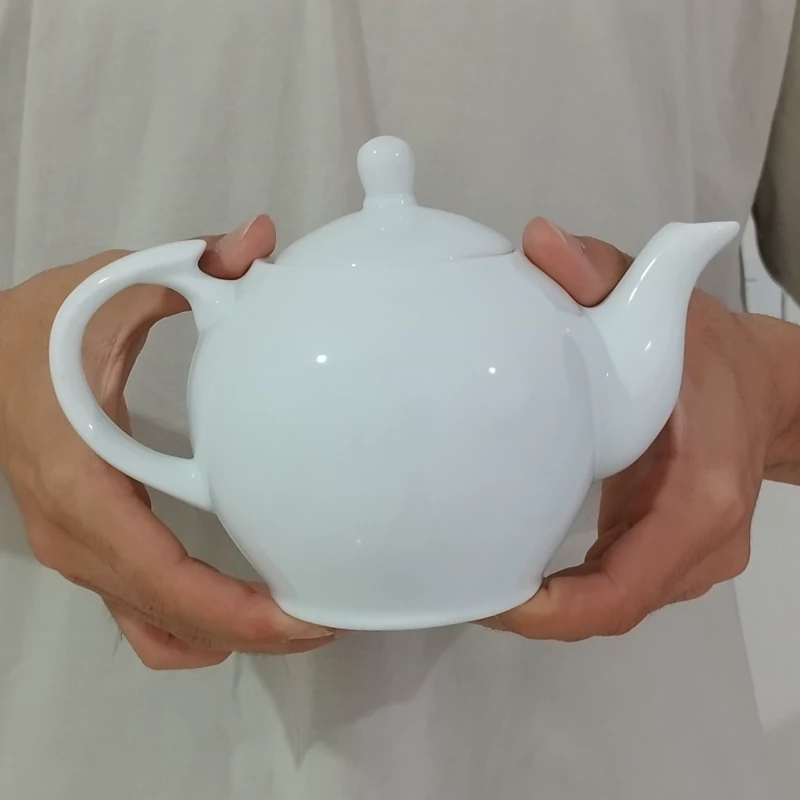 قوری چینی تقدیس سفید ساده سایز 4 با ارسال رایگان