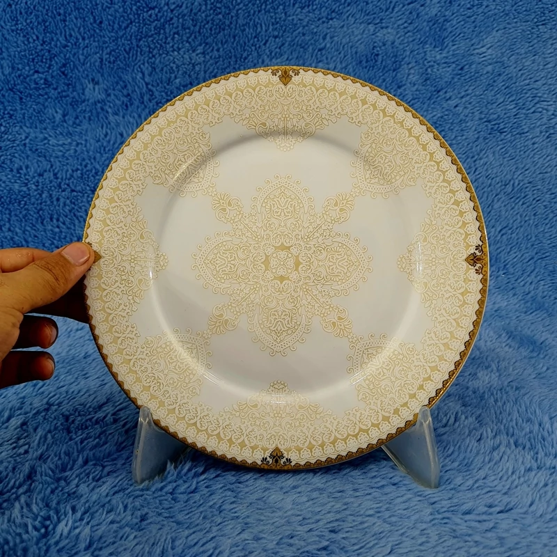 بشقاب پلوخوری 23 سانت چینی پارس طرح 1896 بسته 6 عددی