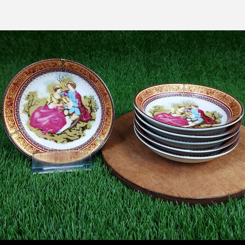 نعلبکی چینی واتسون طرح ویکتوریا بسته 6 عددی