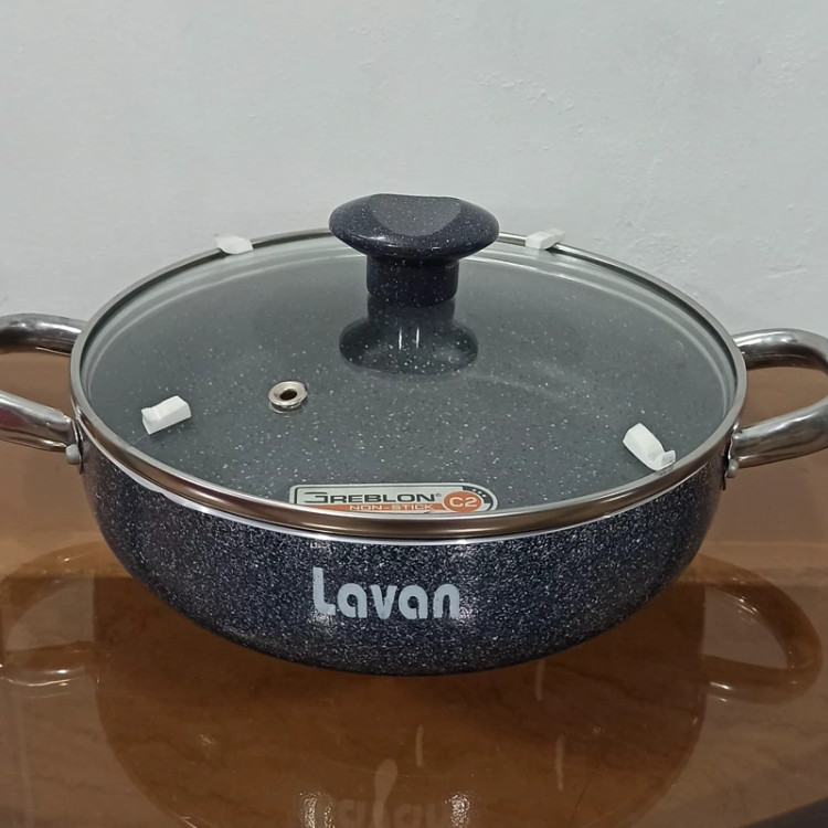 تابه گرانیتی سایز 22 لاوان مدل تیتان طوسی با ارسال رایگان