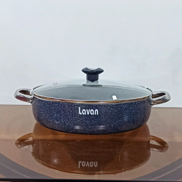 تابه گرانیتی سایز 30 لاوان مدل تیتان طوسی با ارسال رایگان