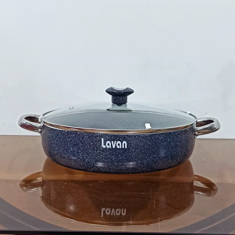 تابه گرانیتی سایز 30 لاوان مدل تیتان طوسی با ارسال رایگان