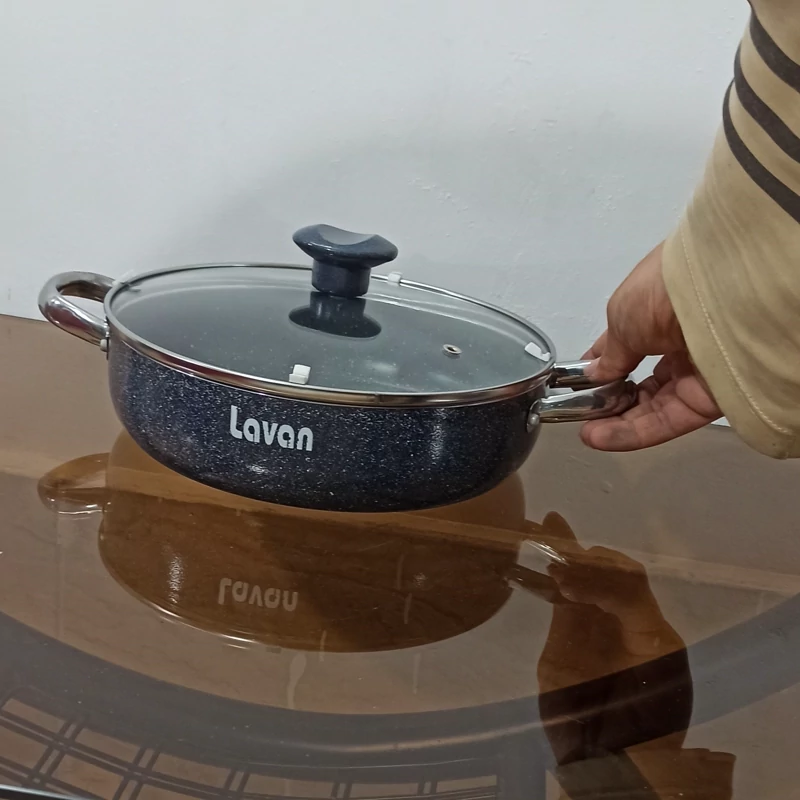 تابه گرانیتی سایز 24 لاوان مدل تیتان طوسی با ارسال رایگان