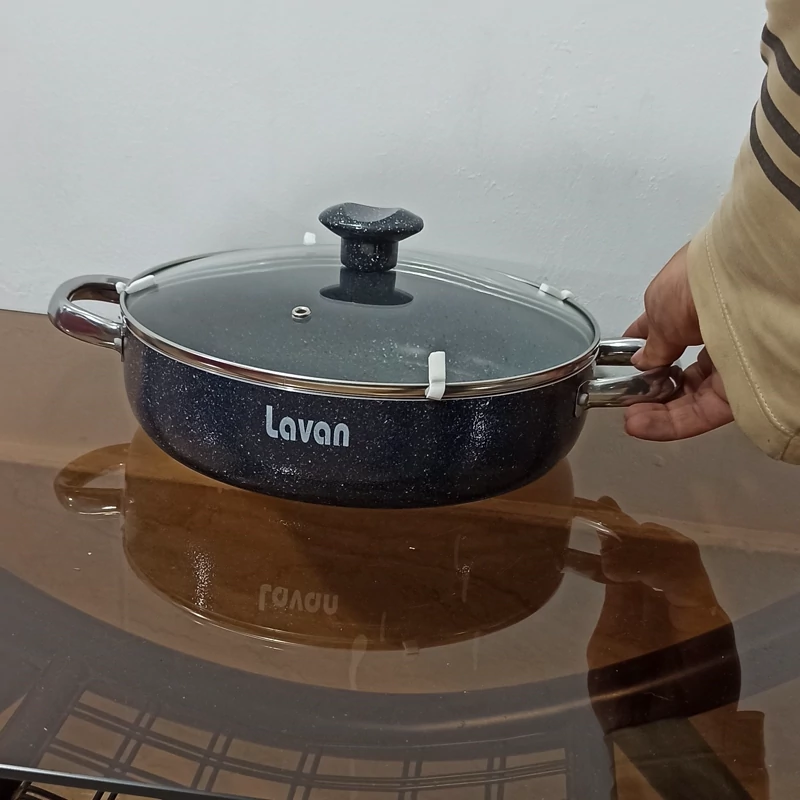 تابه گرانیتی سایز 26 لاوان مدل تیتان طوسی با ارسال رایگان