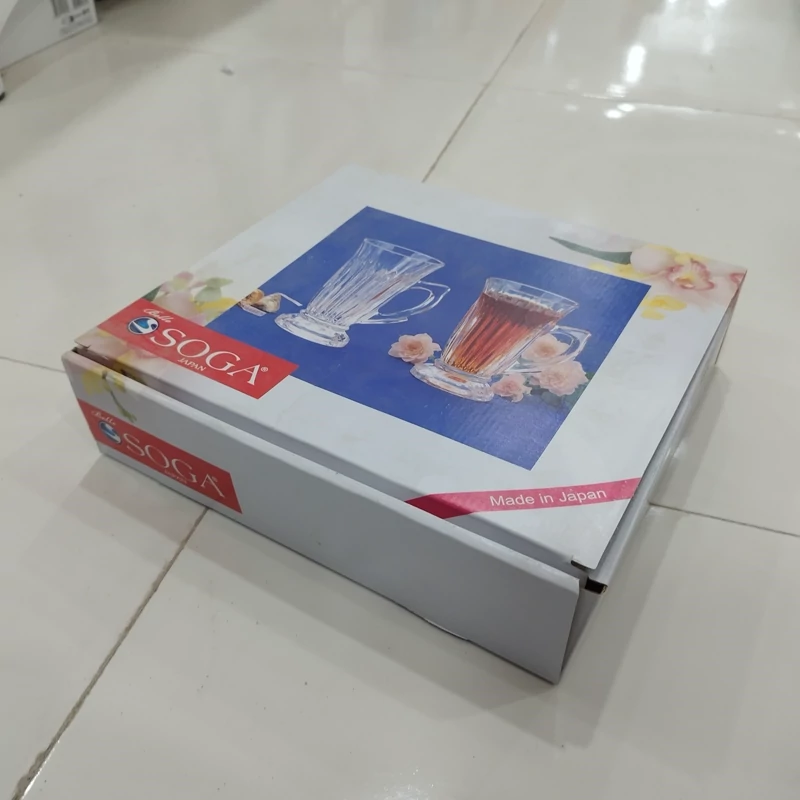 فنجان بلند سوگا ژاپن مدل الماسی کد 40769 بسته 6 عددی