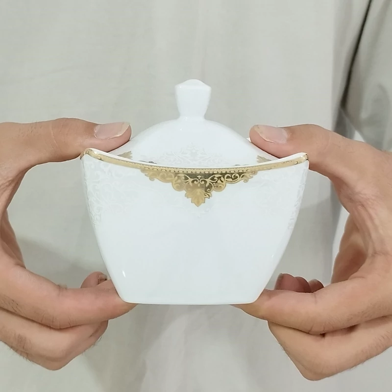 قندان چینی لورین طرح کوکب قالب سناتور بسته 1 عددی