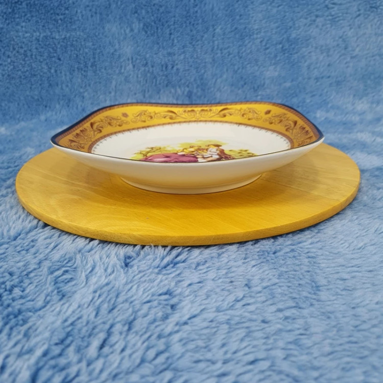 بشقاب خورش خوری چینی ROZIANA مدل لمونژ 23 سانت