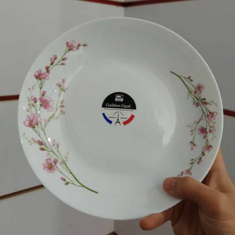 بشقاب خورشت خوری گلدن اپال مدل بهار بسته 6 عددی