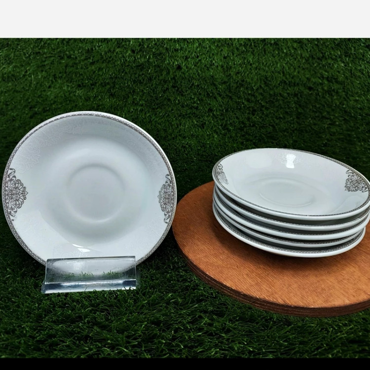 نعلبکی چینی پارس طرح 453 بسته 6 عددی با ارسال رایگان