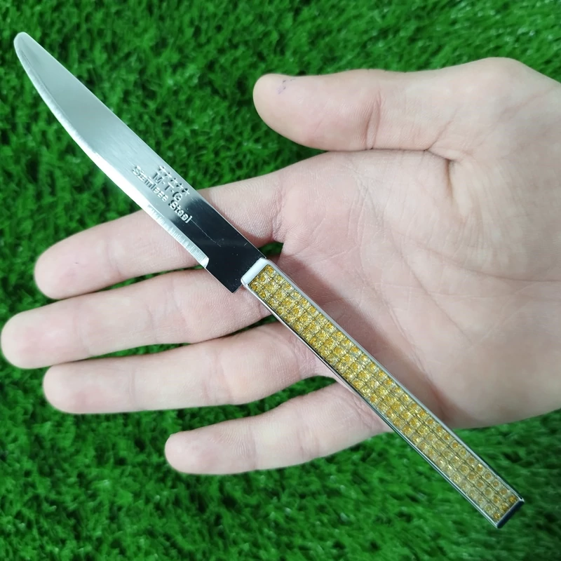 چاقو میوه خوری MTG کد 15706 طلایی بسته 12 عددی با ارسال رایگان