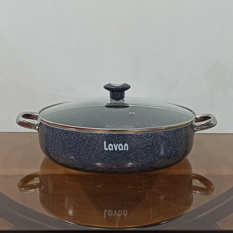 تابه گرانیتی سایز 32 لاوان مدل تیتان طوسی با ارسال رایگان