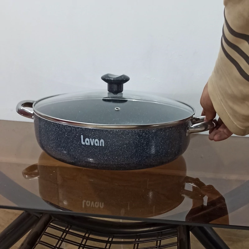 تابه گرانیتی سایز 32 لاوان مدل تیتان طوسی با ارسال رایگان