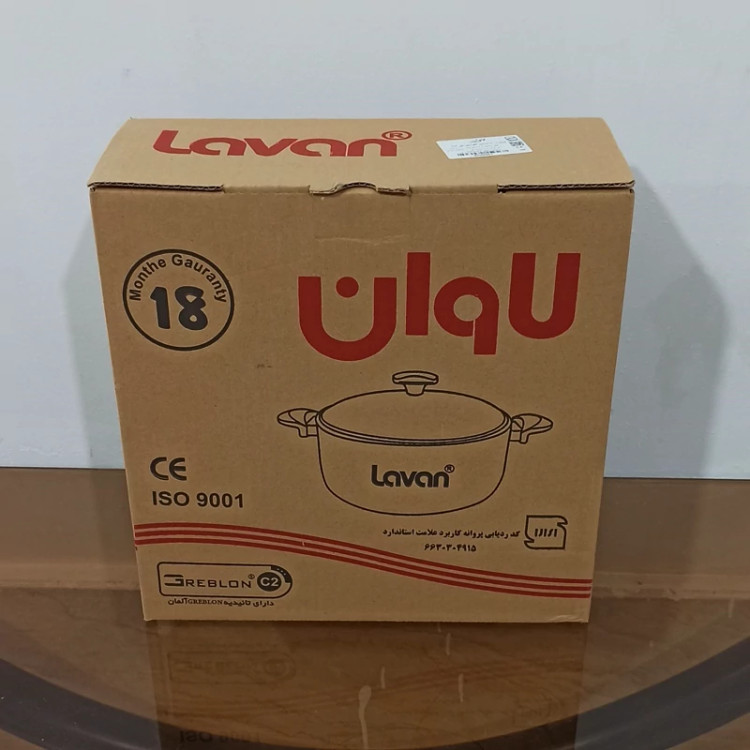 قابلمه گرانیتی سایز 28 لاوان مدل تیتان طوسی با ارسال رایگان