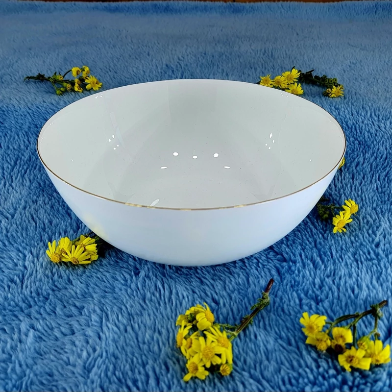 کاسه سالاد آرکوپال طرح دیوالی لب طلا بسته 1 عددی