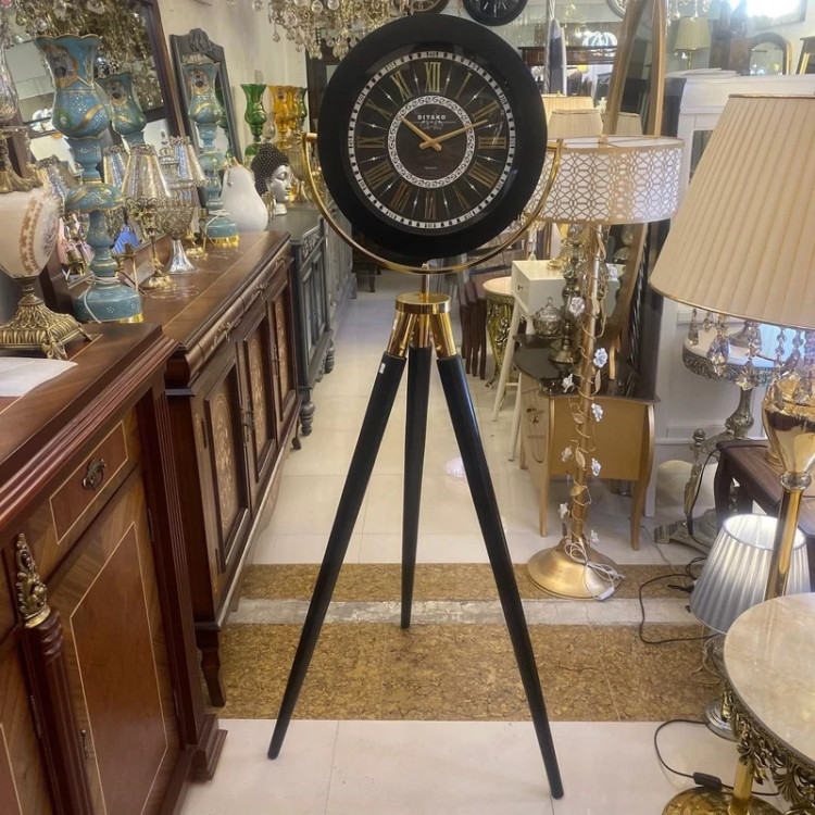 ساعت ایستاده چوبی دیاکو رنگ مشکی ارسال رایگان