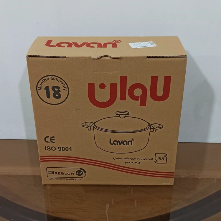 قابلمه گرانیتی سایز 30 لاوان مدل تیتان طوسی با ارسال رایگان