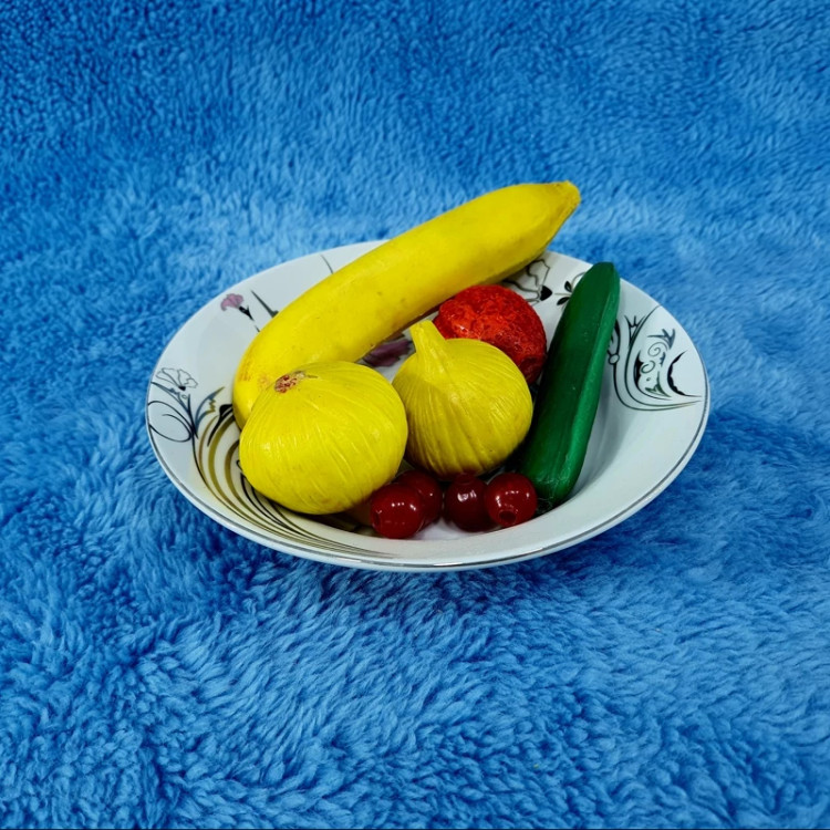 بشقاب خورش خوری سایز 21 چینی پارس کد 974 در بسته 6 عددی