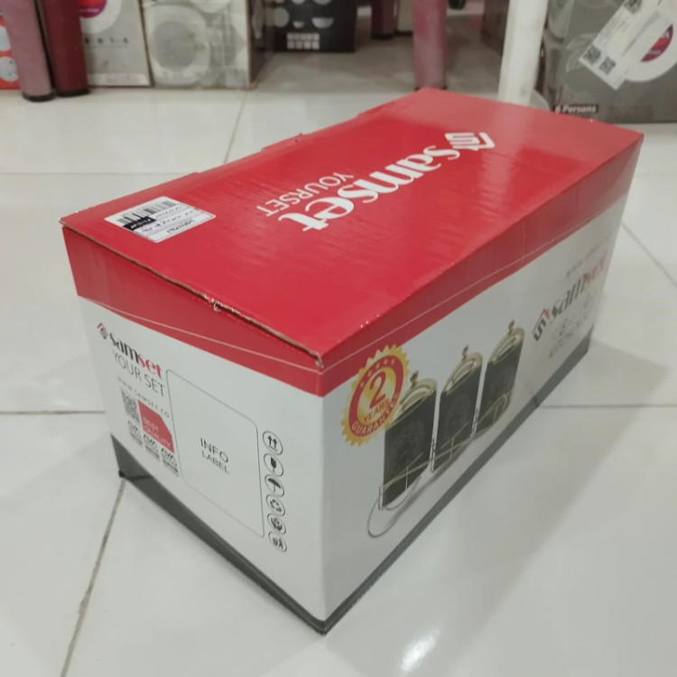 ست 8 پارچه ادویه و حبوبات استیلSAMSET سام ست