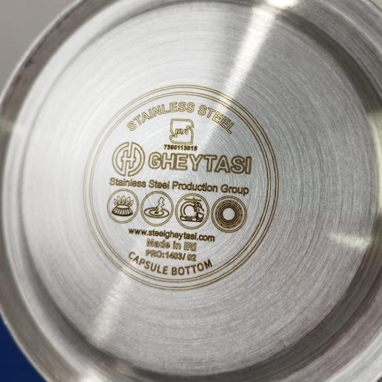 کتری استیل کف چدن قیطاسی 3 لیتر TGH کد 30707 با ارسال رایگان