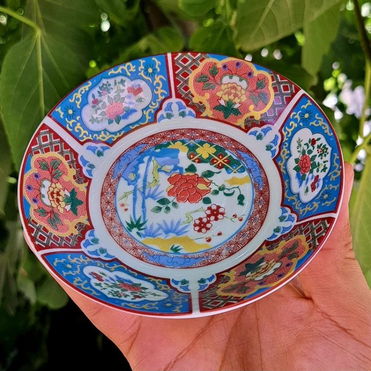 نعلبکی چینی واتسون مدل امیری آبی بسته 6 عددی با ارسال رایگان