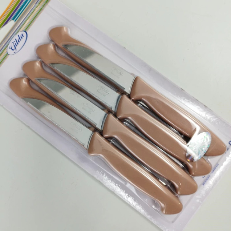 چاقو میوه خوری اره ای گیلدا کد 003 در 2 رنگ بسته 12 عددی ارسال رایگان