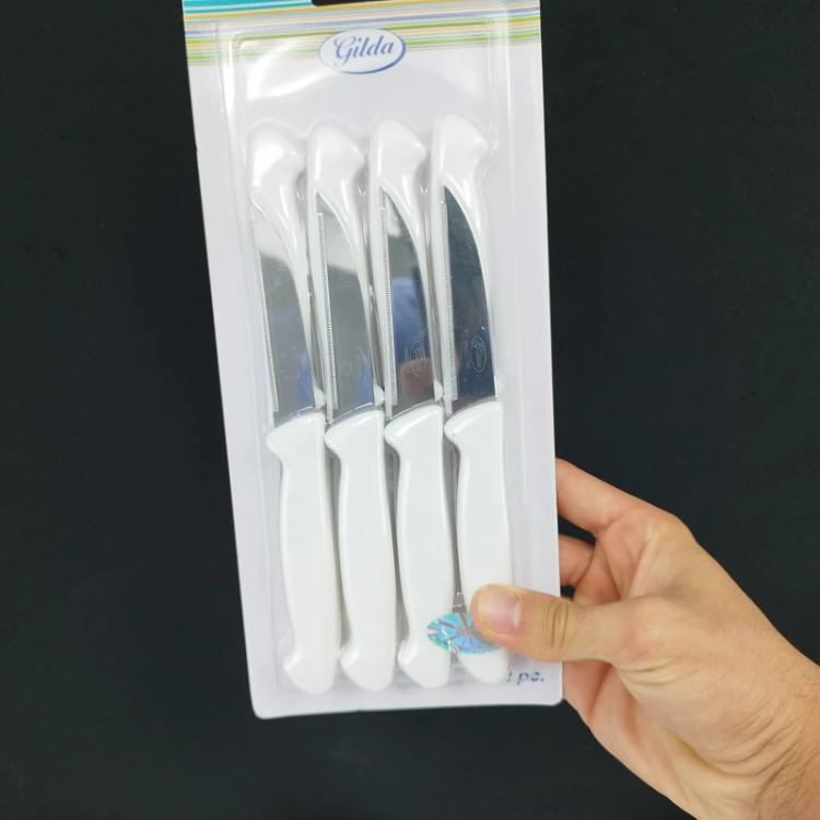 چاقو میوه خوری اره ای گیلدا کد 003 در 2 رنگ بسته 12 عددی ارسال رایگان