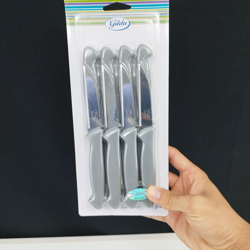چاقو میوه خوری اره ای گیلدا کد 003 در 2 رنگ بسته 12 عددی ارسال رایگان