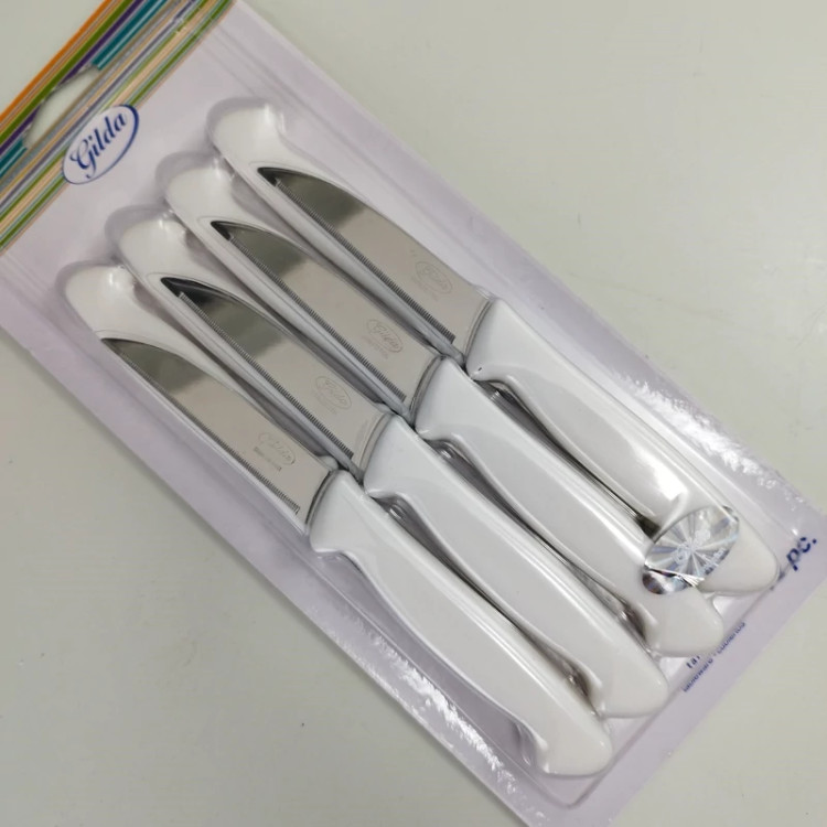 چاقو میوه خوری اره ای گیلدا کد 003 در 2 رنگ بسته 12 عددی ارسال رایگان