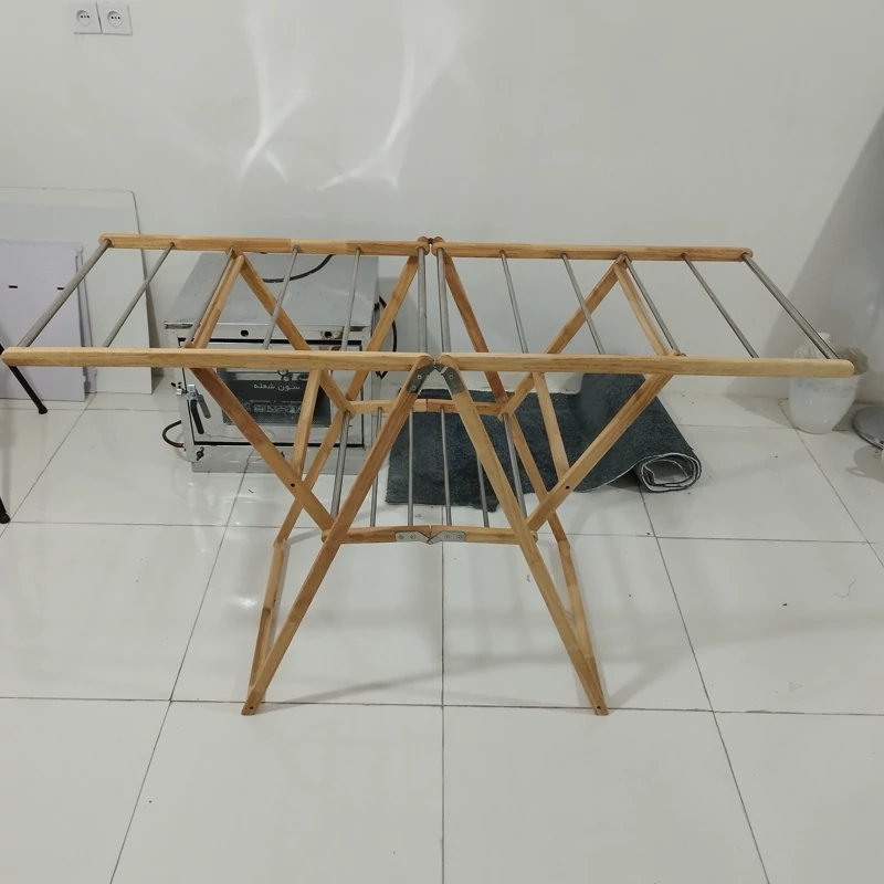 بند رخت تمام چوبی استیل RIVER کد 8679 با ارسال رایگان