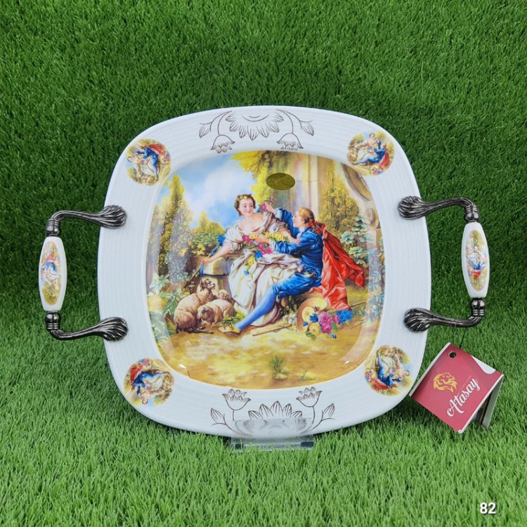 شیرینی خوری چینی مربع آتاسای مدل کواتر کد 182 ارسال رایگان