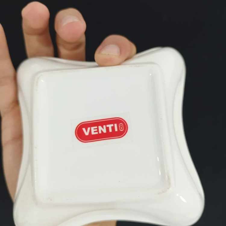اردوخوری 2 پیاله سرامیکی مربع استنددار مدل ویوسا VENTI کد 1011