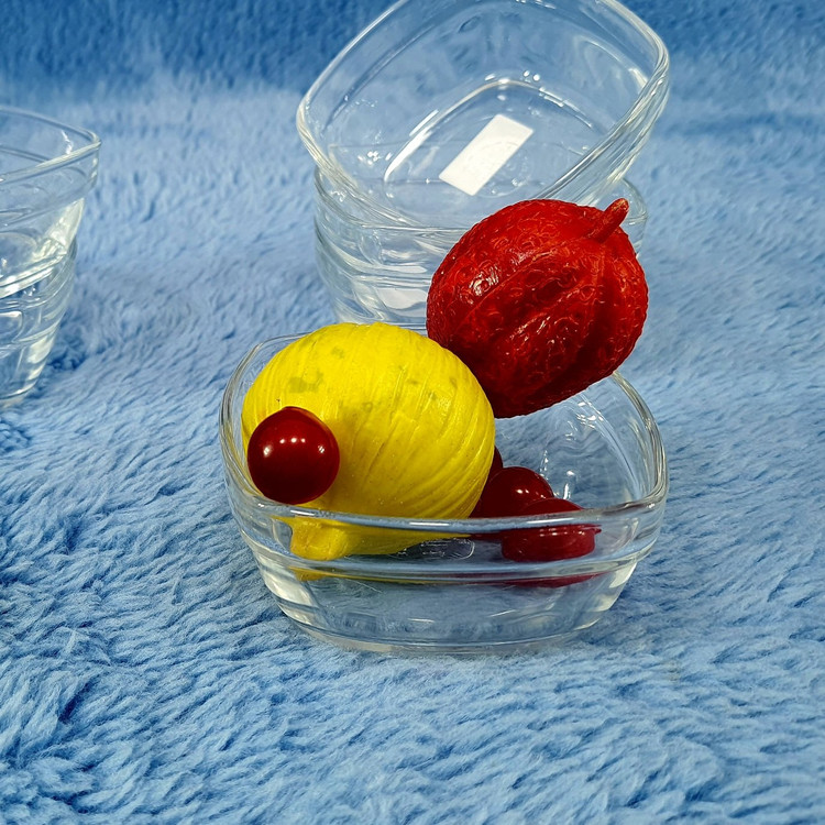 پیاله ماست 4 گوش سایز 9 دورالکس فرانسه بسته 6 عددی