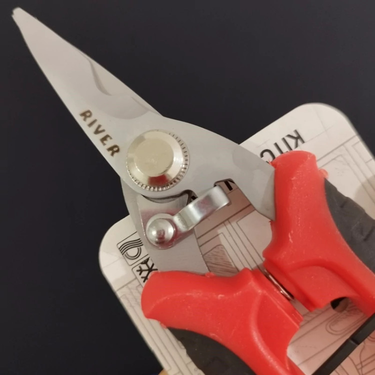 قیچی باغبانی استیل دسته PVC ریور کد 81006