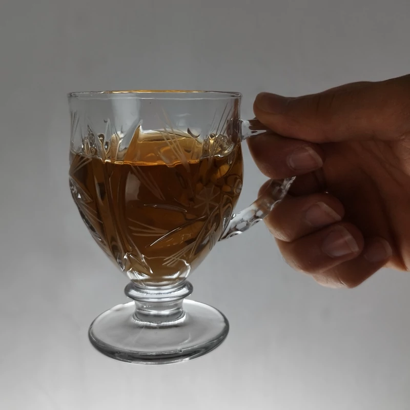 فنجان پایه دار خورشیدی بسته 6 عددی