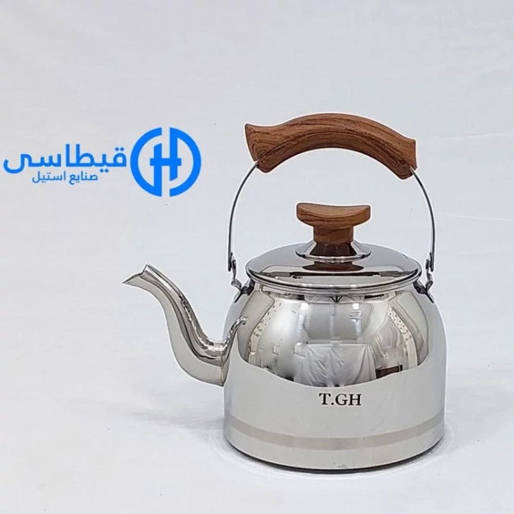 کتری استیل 3 لیتر کف چدن برند قیطاسی تی جی اچ مدل 30705